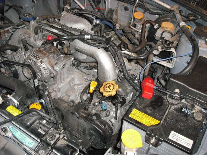Illustration for article titled Garage Mechanic Ghetto-Rigs Subaru Impreza With Eaton Supercharger